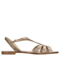 Sandali flat in pelle 