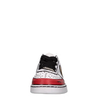 Sneakers in ecopelle e tessuto 