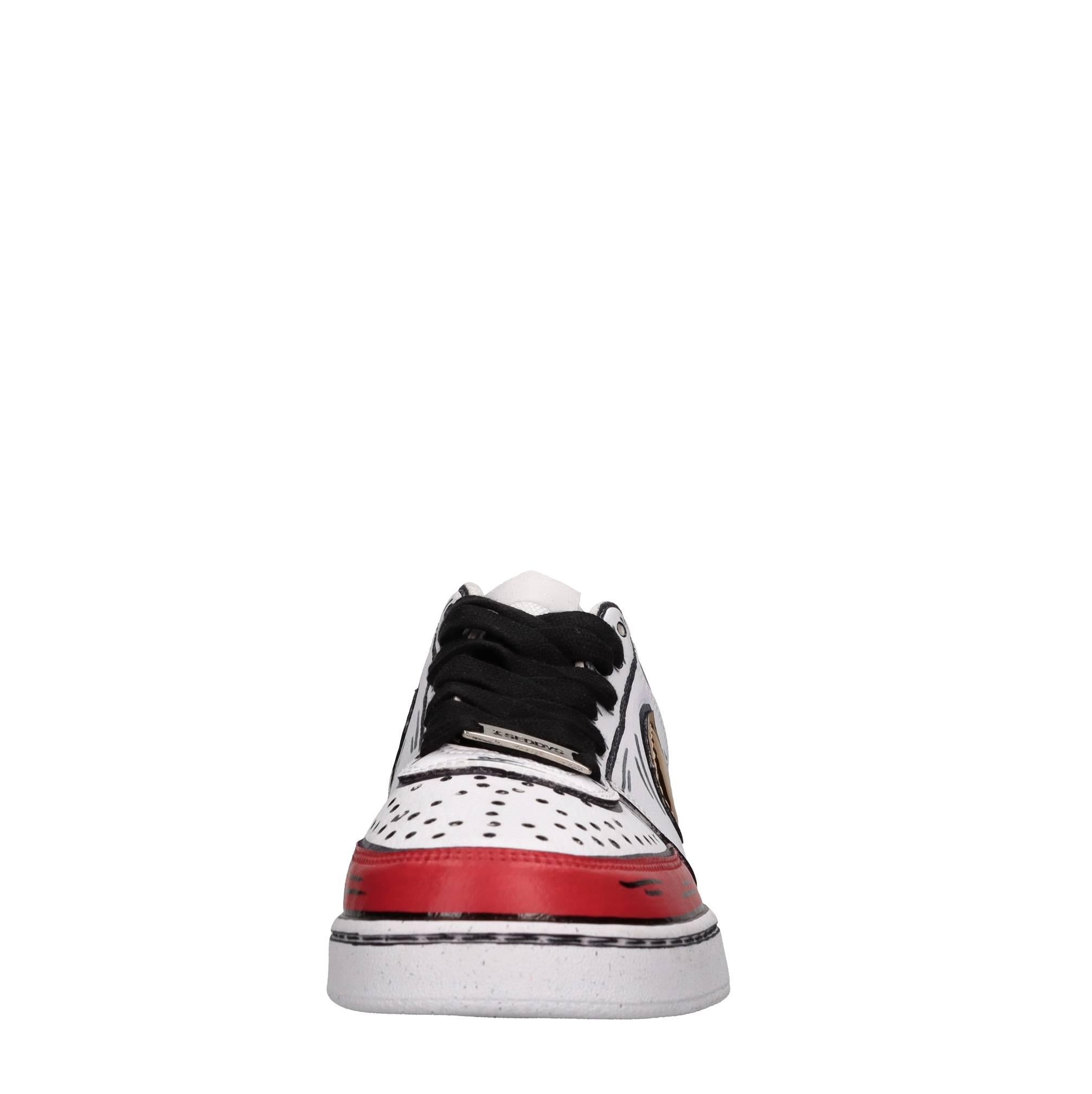 Sneakers in ecopelle e tessuto 