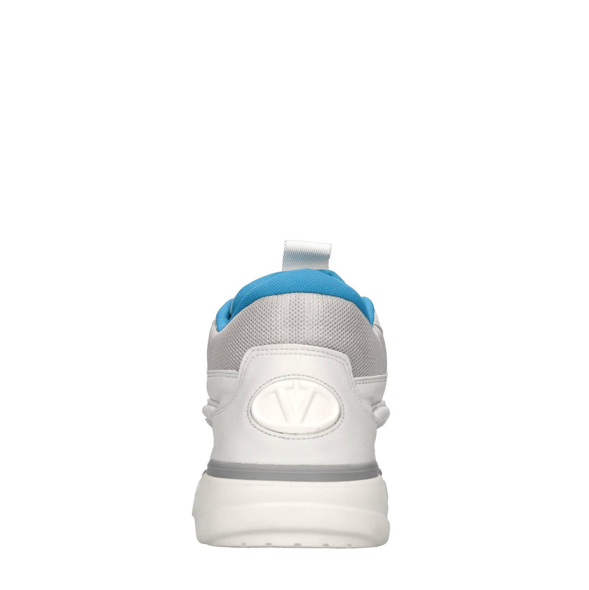 Sneakers in pelle e tessuto 