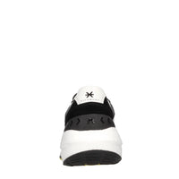 Sneakers in pelle e tessuto 