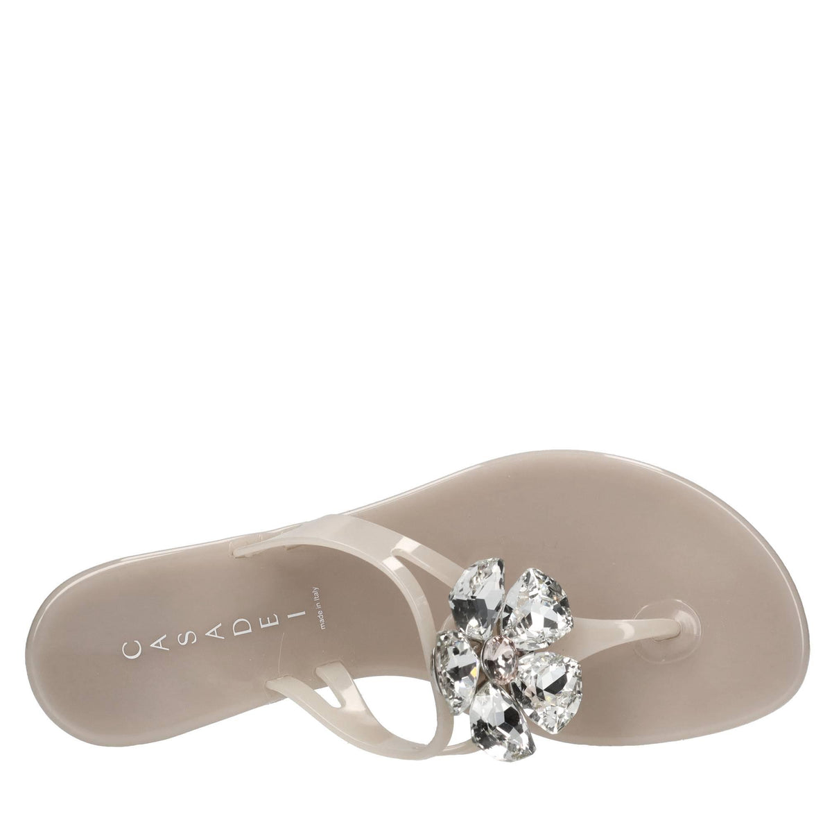 Sandali flat Jelly in PVC e Swarovski 