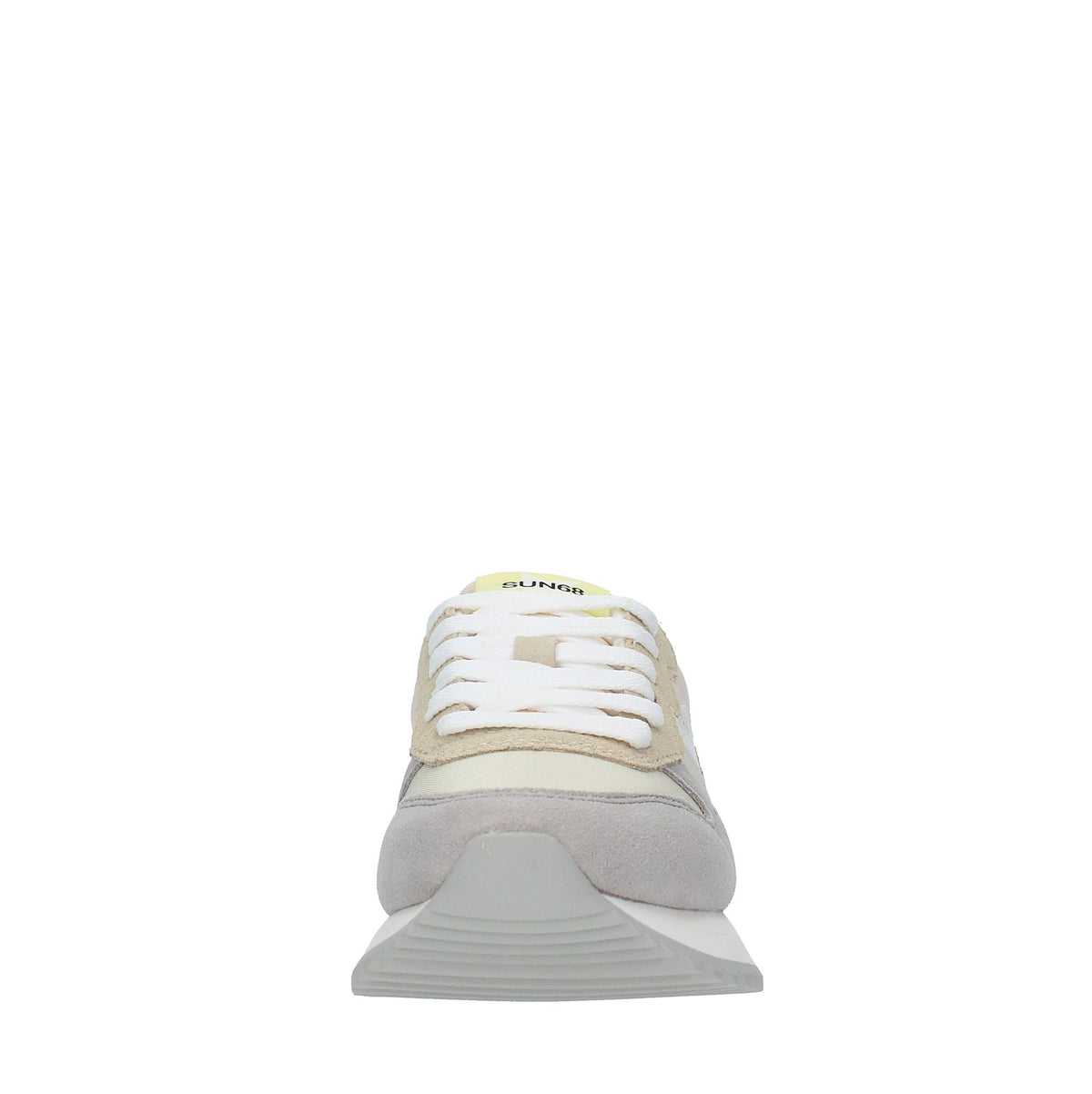Sneakers in pelle camoscio e tessuto 