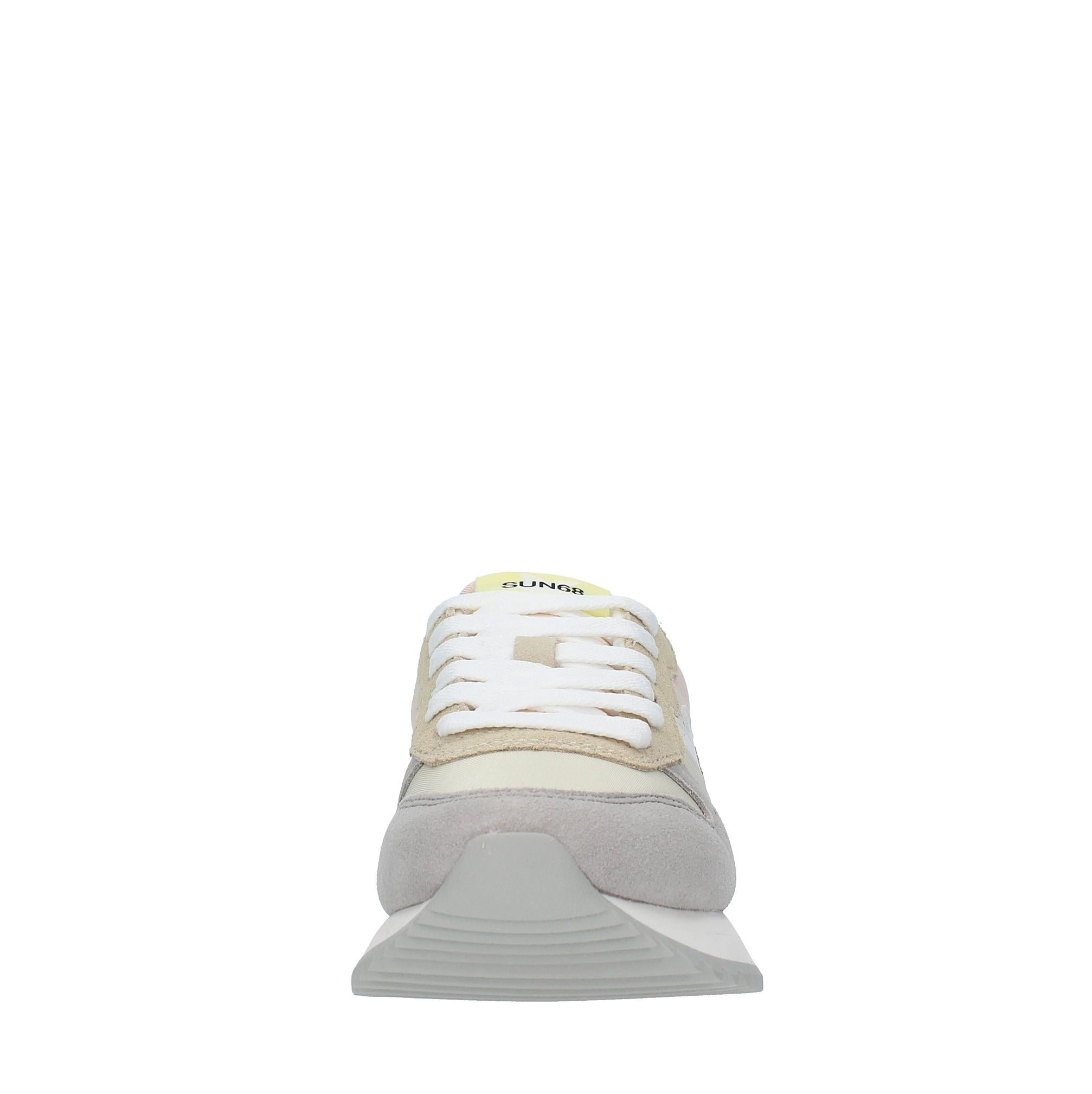 Sneakers in pelle camoscio e tessuto 