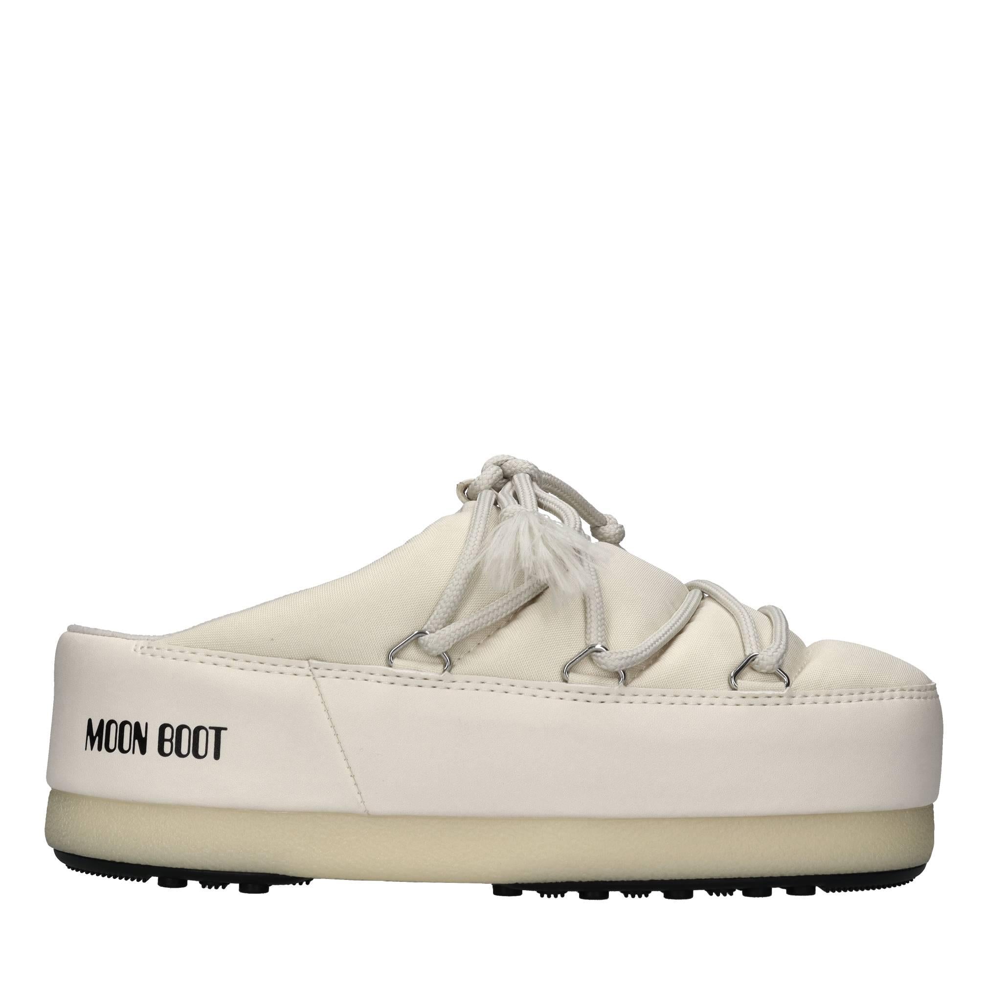 Mules in nylon idrorepellente ed ecopelle 