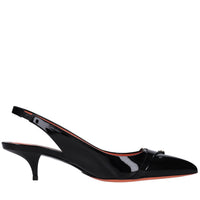 Décolleté slingback in pelle 