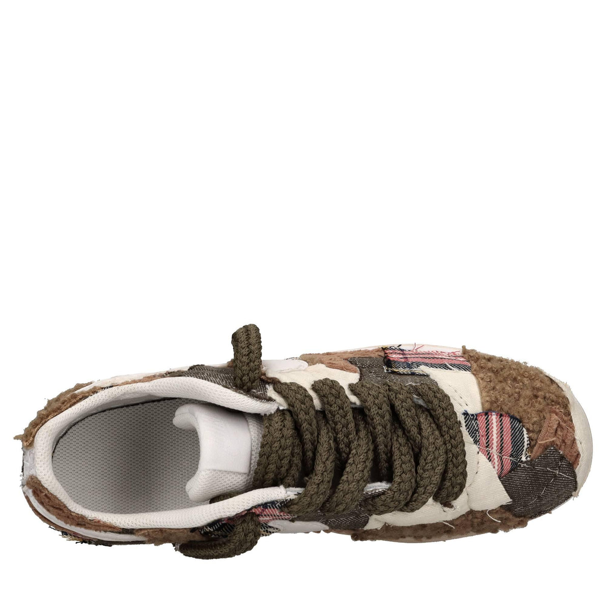 Sneakers in tessuto ed ecopelle 