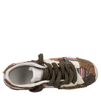 Sneakers in tessuto ed ecopelle 