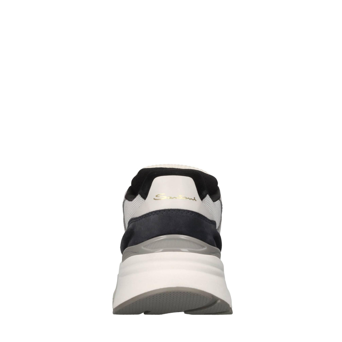 Sneakers in pelle camoscio e tessuto 