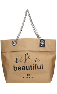 Borsa shopper impermeabile in materiale ecologico 