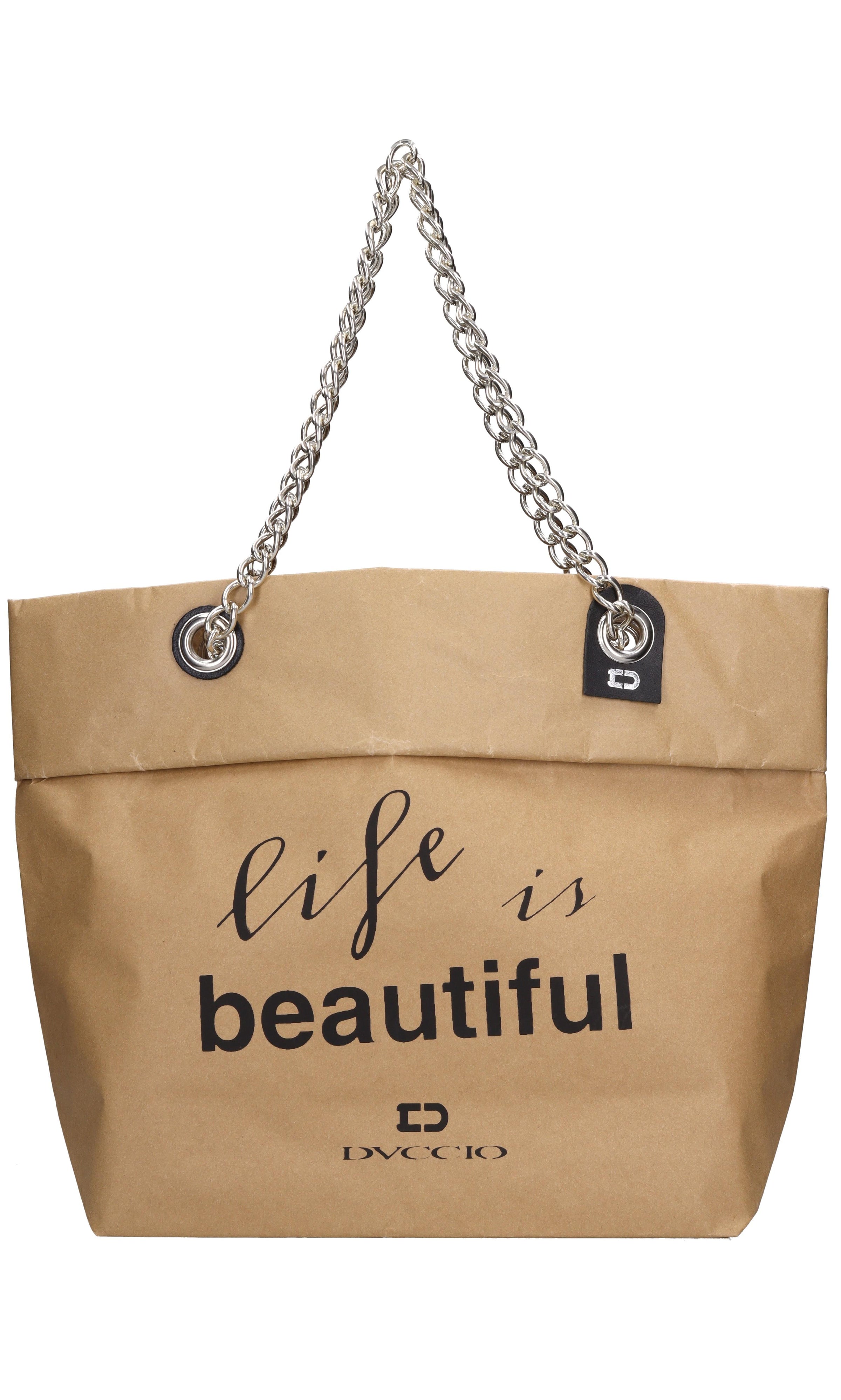 Borsa shopper impermeabile in materiale ecologico 