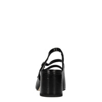 Décolleté slingback in pelle 