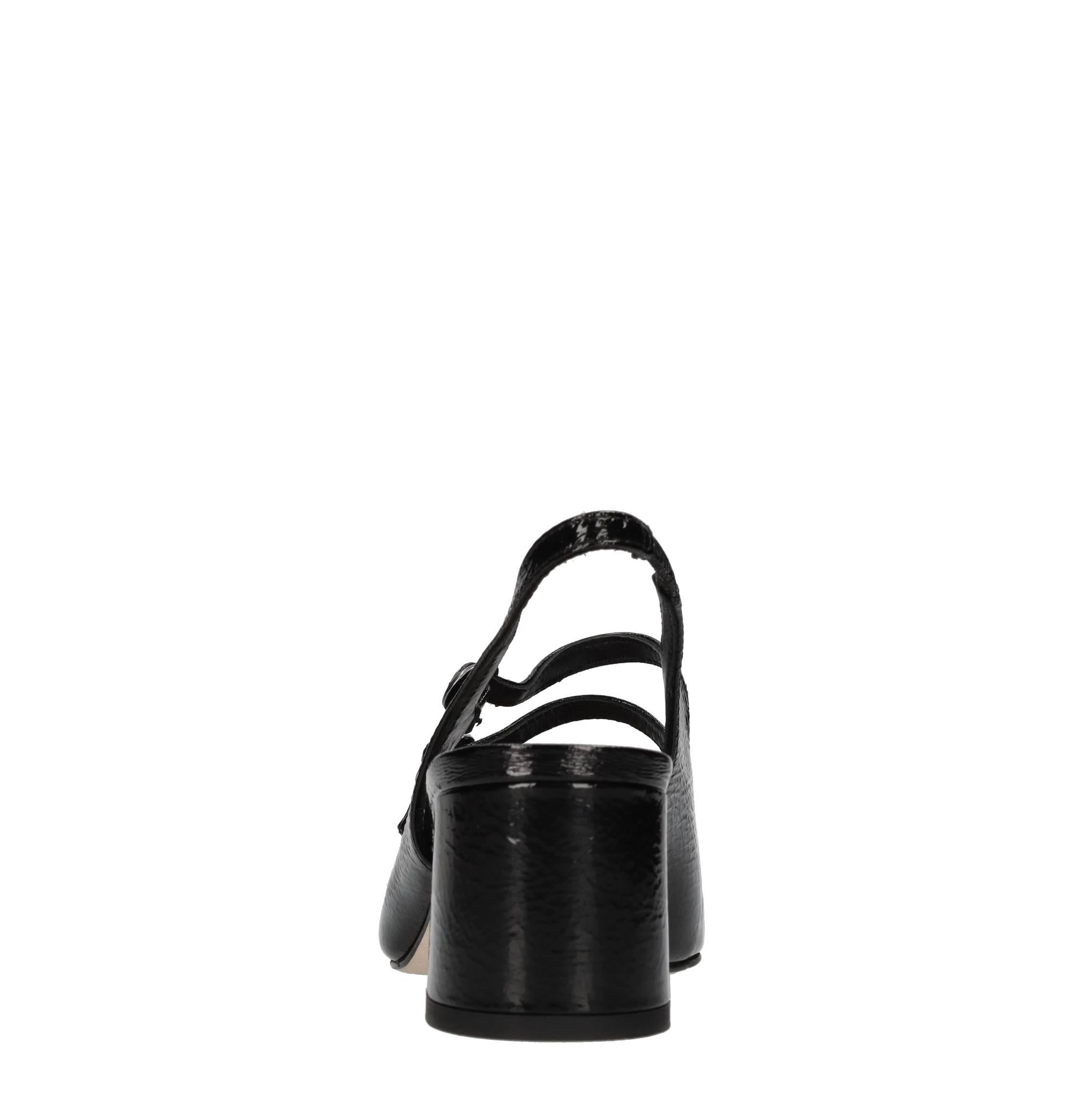 Décolleté slingback in pelle 
