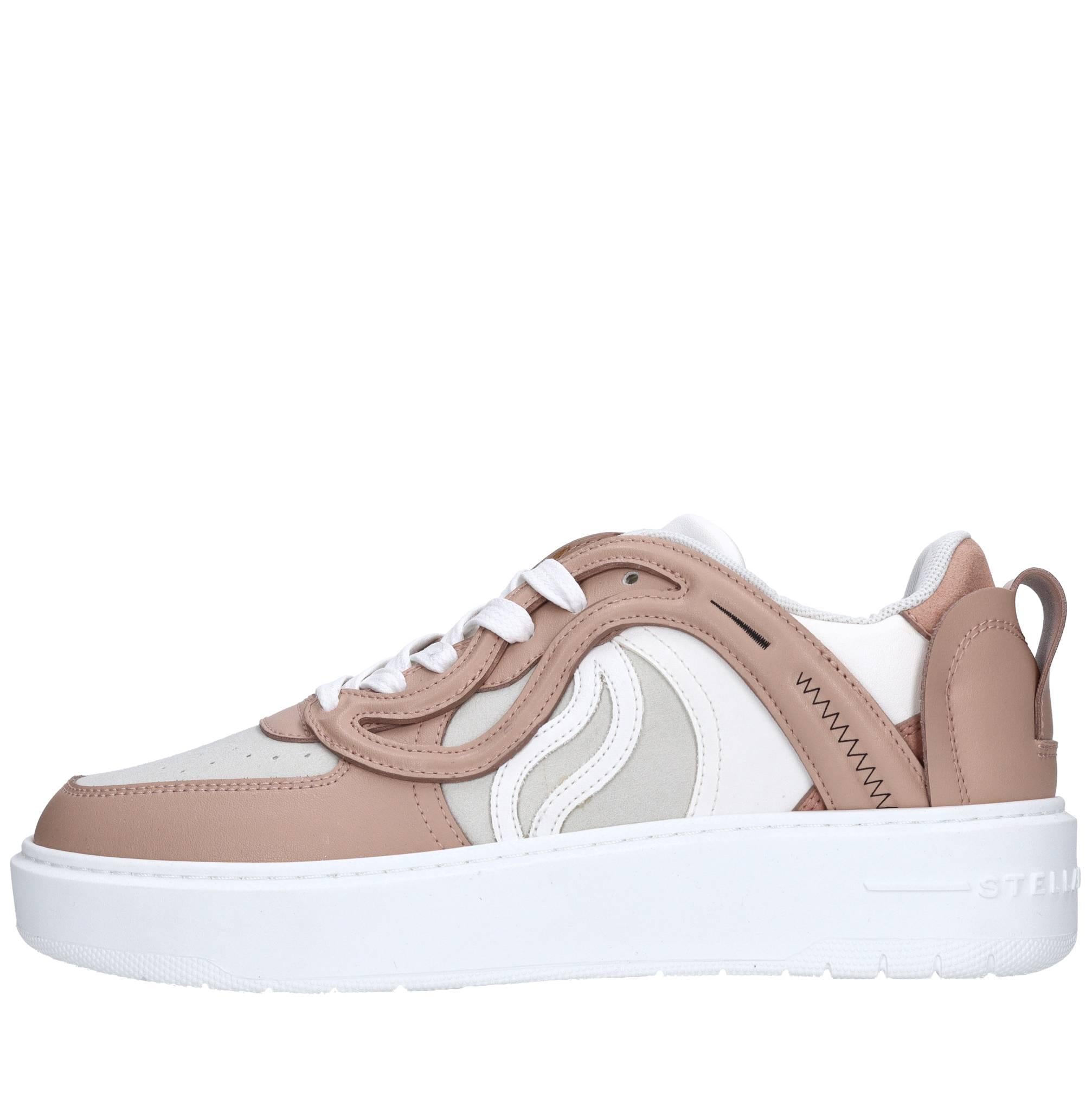 Sneakers in ecopelle e tessuto 