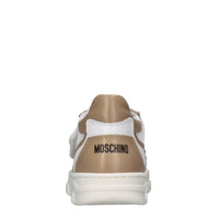 Sneakers in pelle e tessuto 