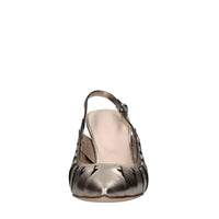 Décolleté slingback in pelle 