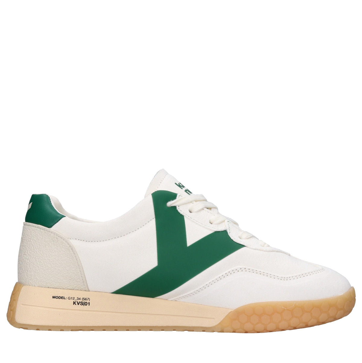 Sneakers in camoscio, tessuto e gomma 