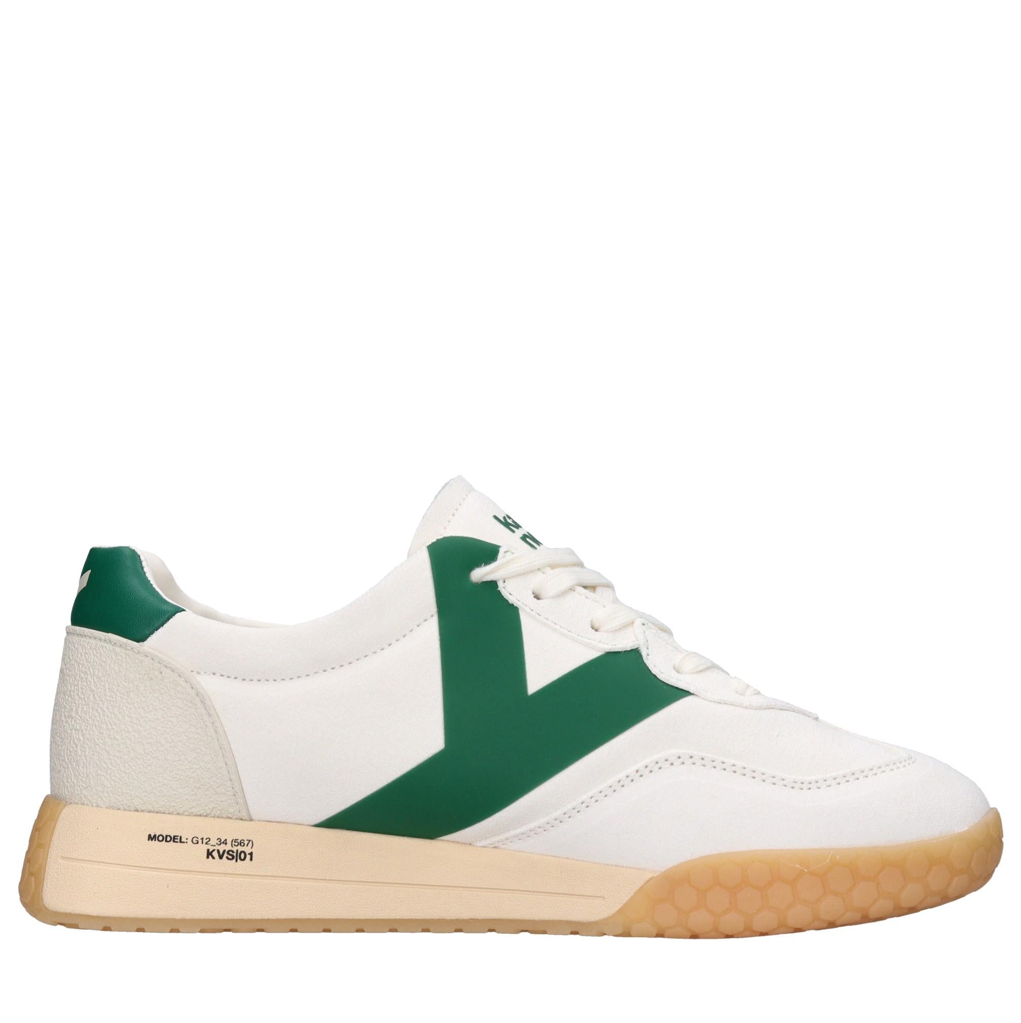 Sneakers in camoscio, tessuto e gomma 