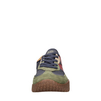 Sneakers in camoscio e tessuto 