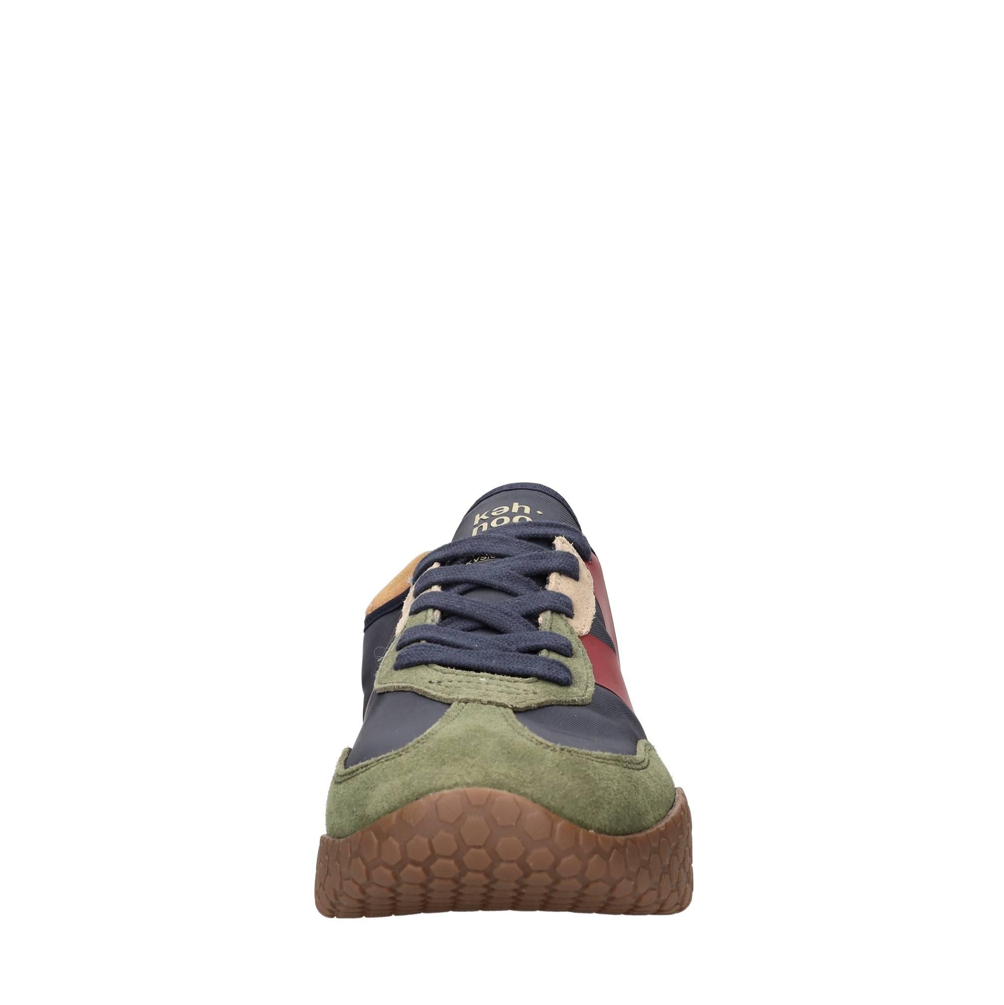 Sneakers in camoscio e tessuto 