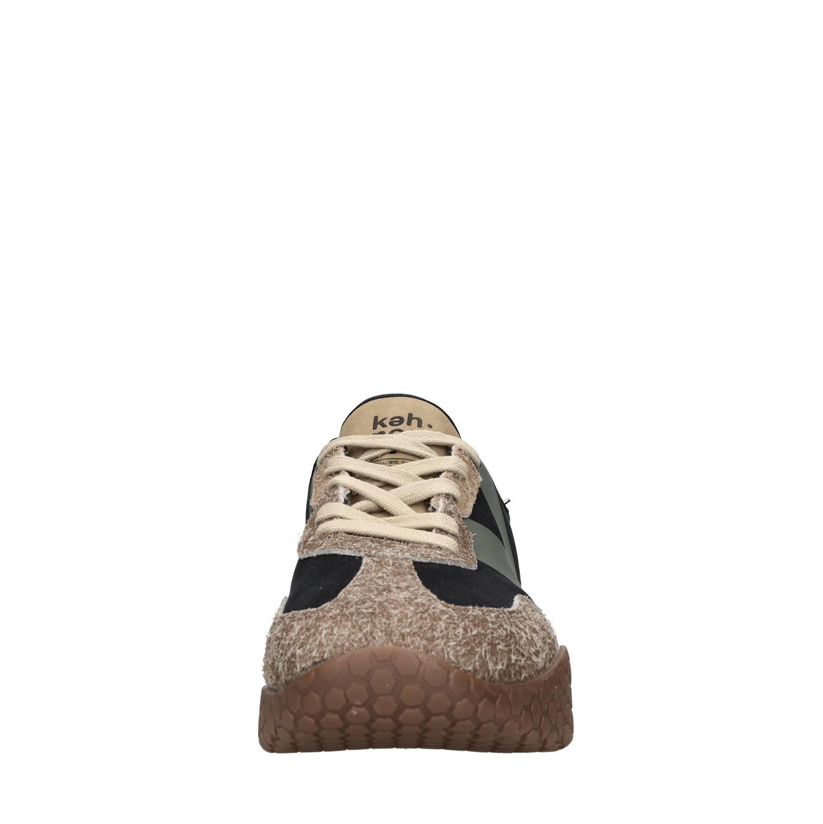 Sneakers in camoscio e tessuto 
