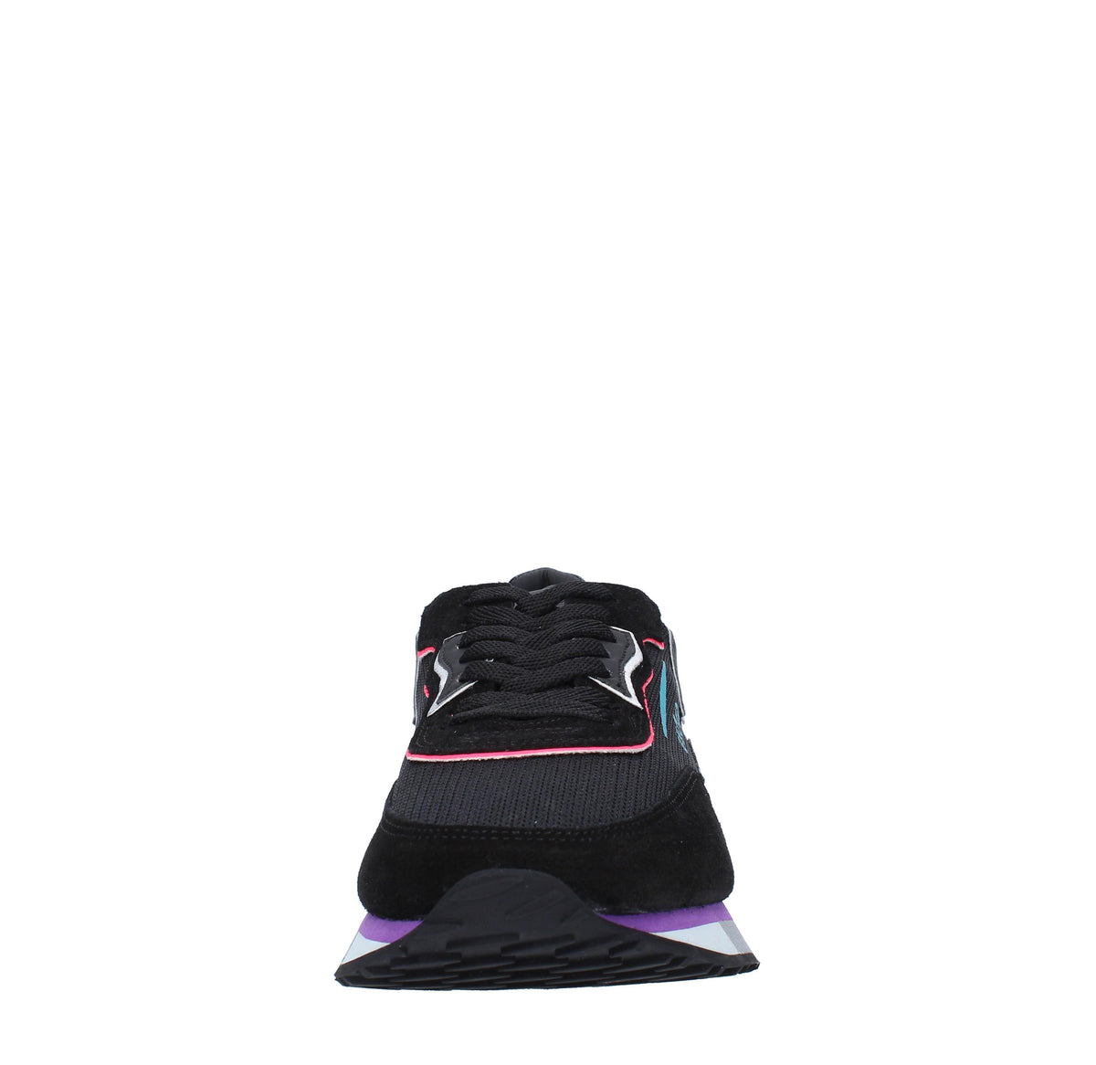 Sneakers in camoscio,tessuto e pelle 