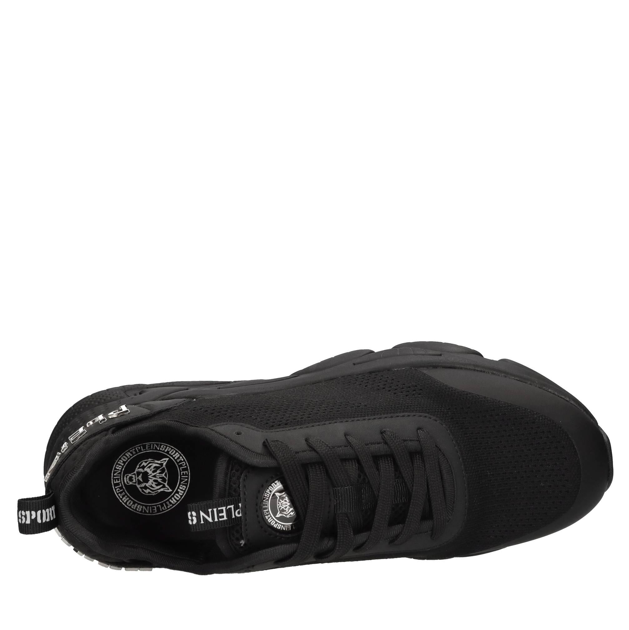 Sneakers in ecopelle e tessuto 