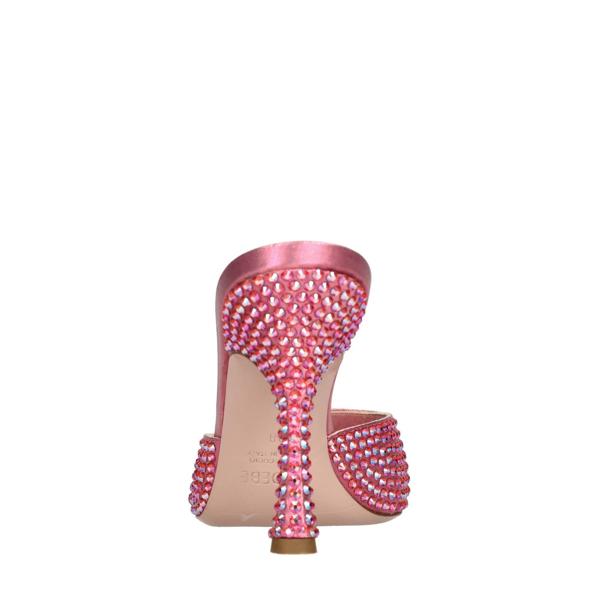 Mules Dita 95 in raso e strass 