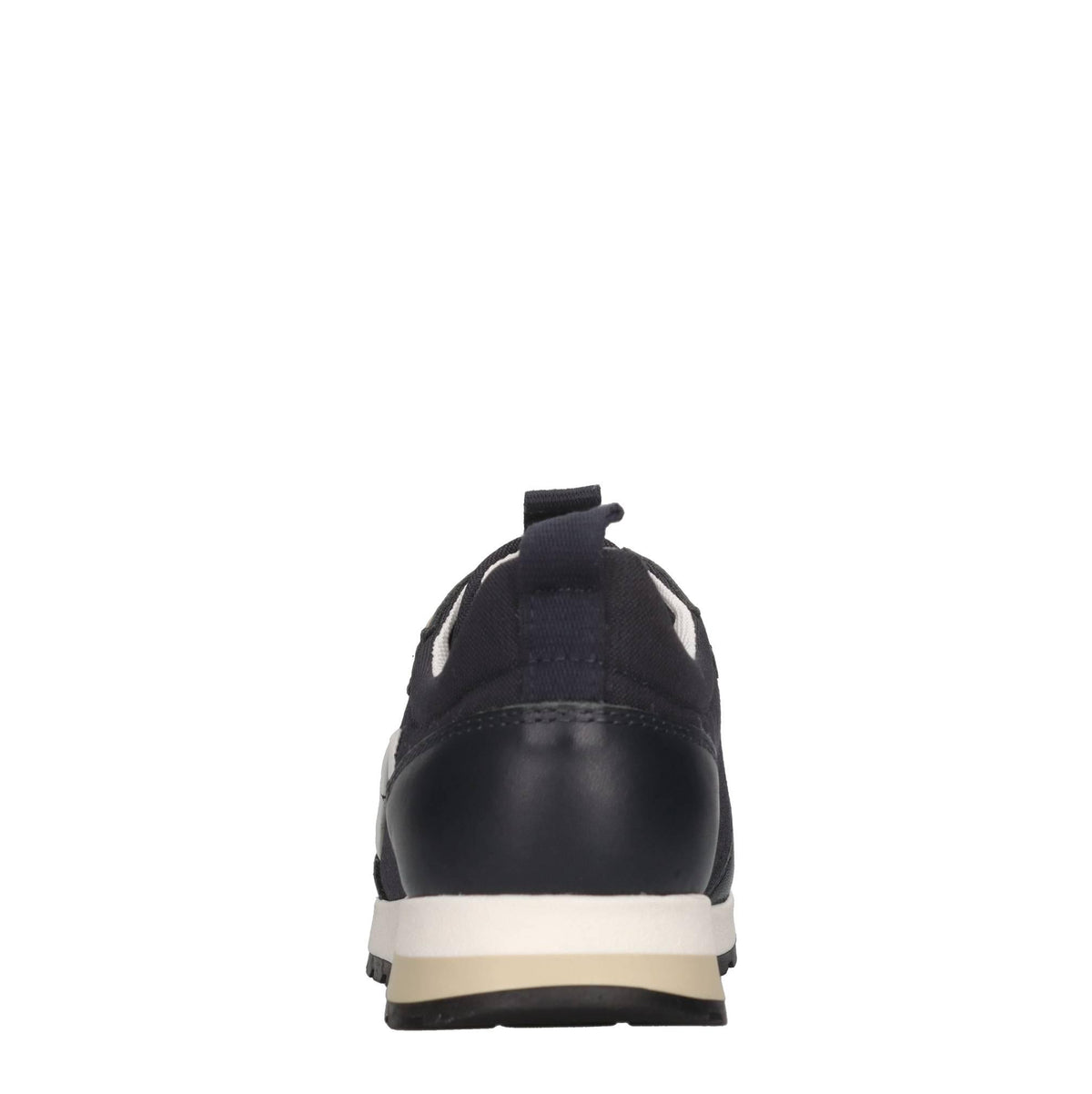 Sneakers in pelle e tessuto 