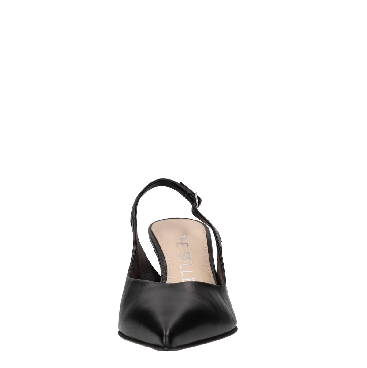 Décolleté slingback in pelle 