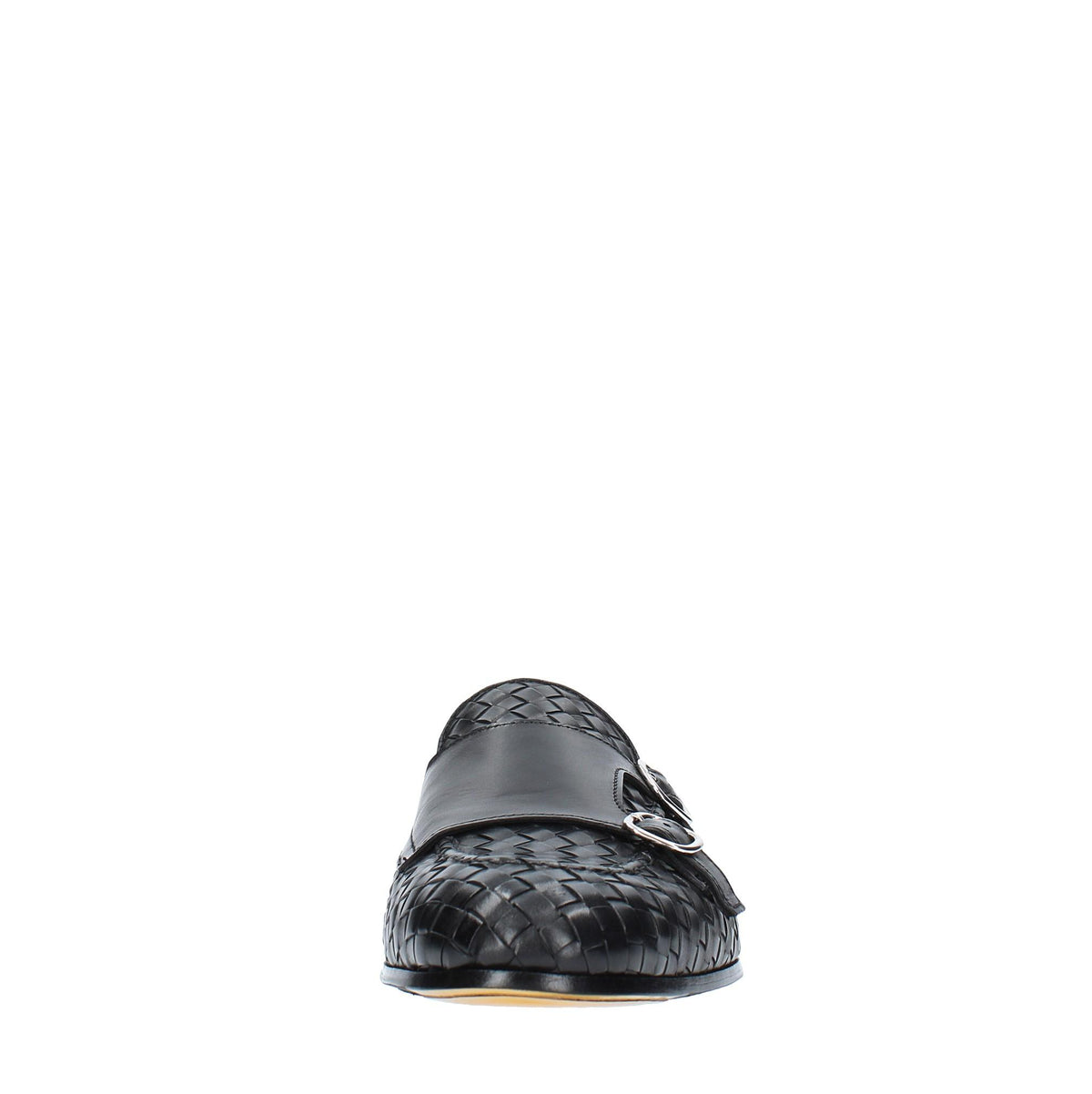 Mocassini doppia fibbia modello DU3154PANNUF195NN00  in pelle intrecciata 