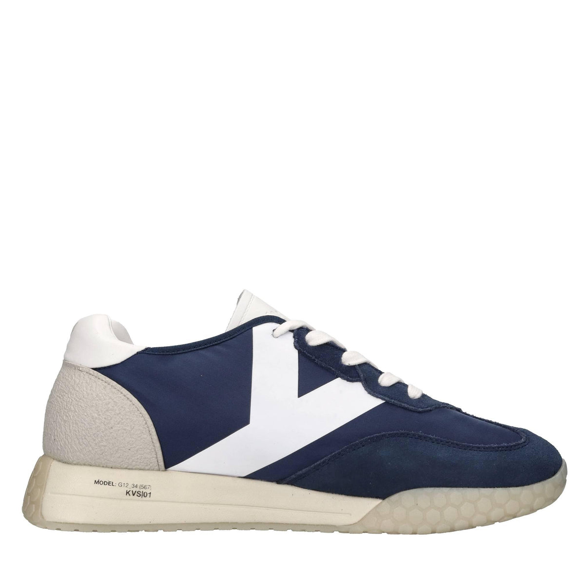 Sneakers in camoscio ecopelle e tessuto 