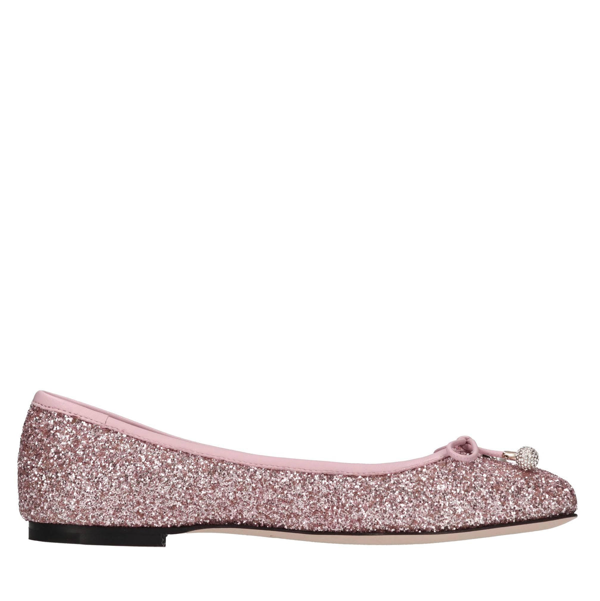 Ballerine in pelle e glitter 
