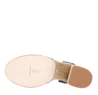 Sandali in pelle e rafia 