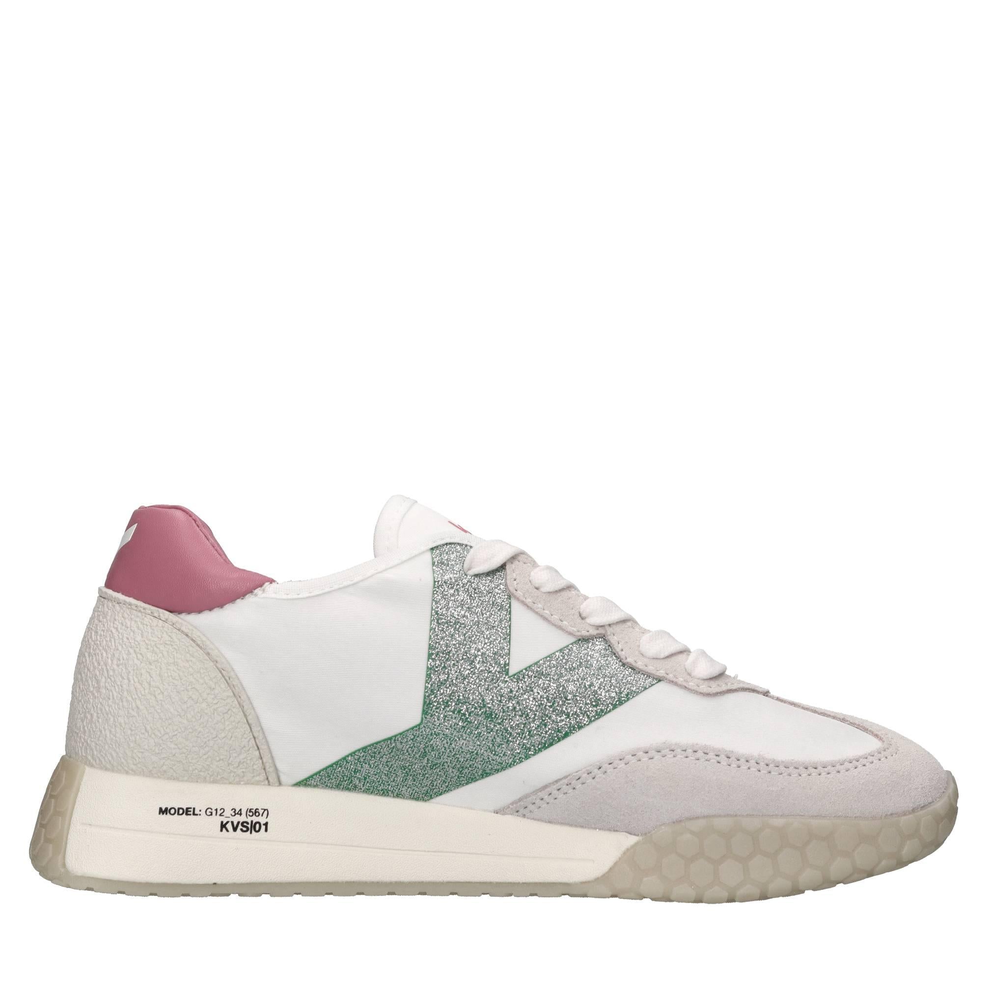 Sneakers in camoscio ecopelle e tessuto 