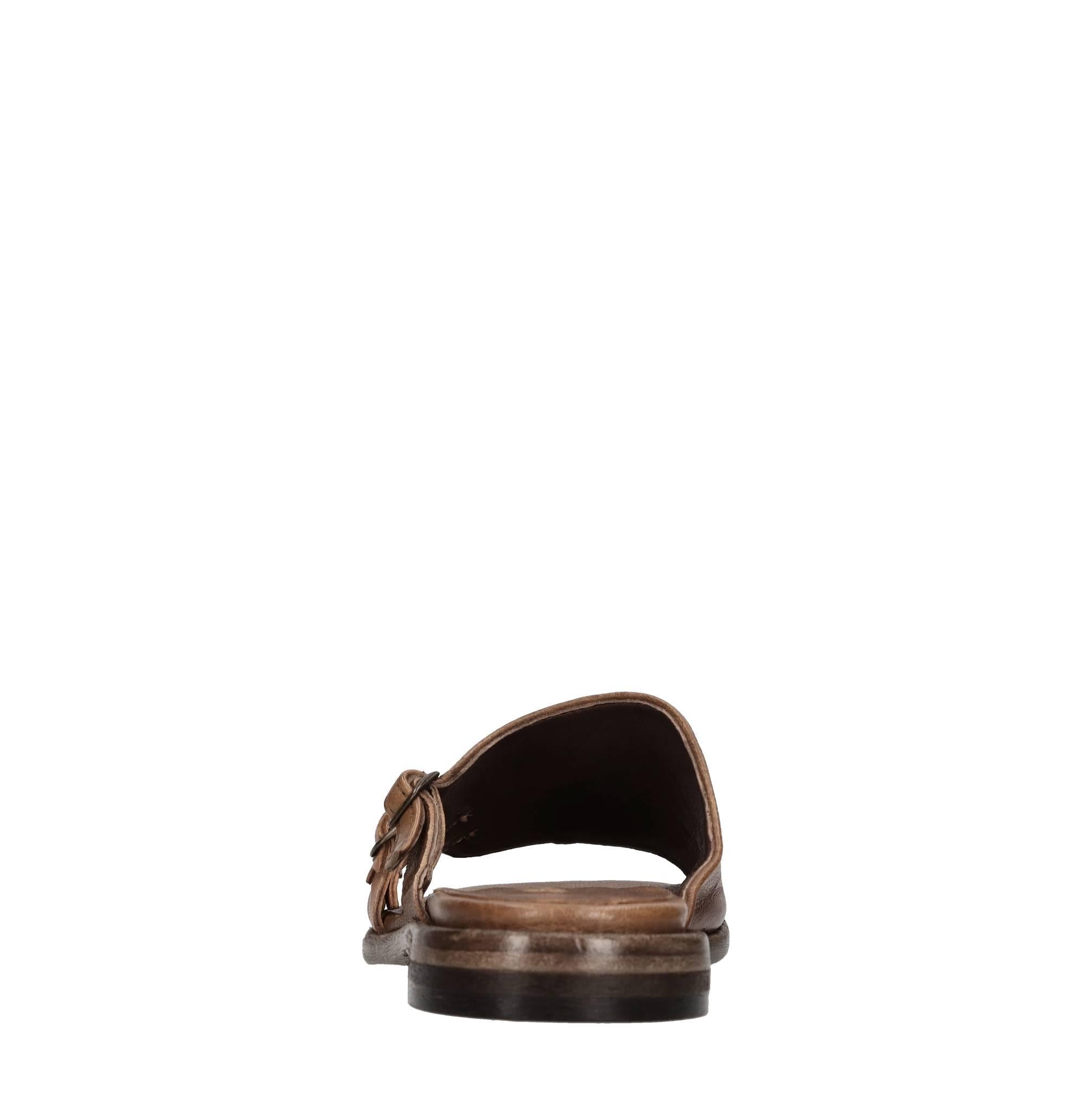 Mules flat in pelle 