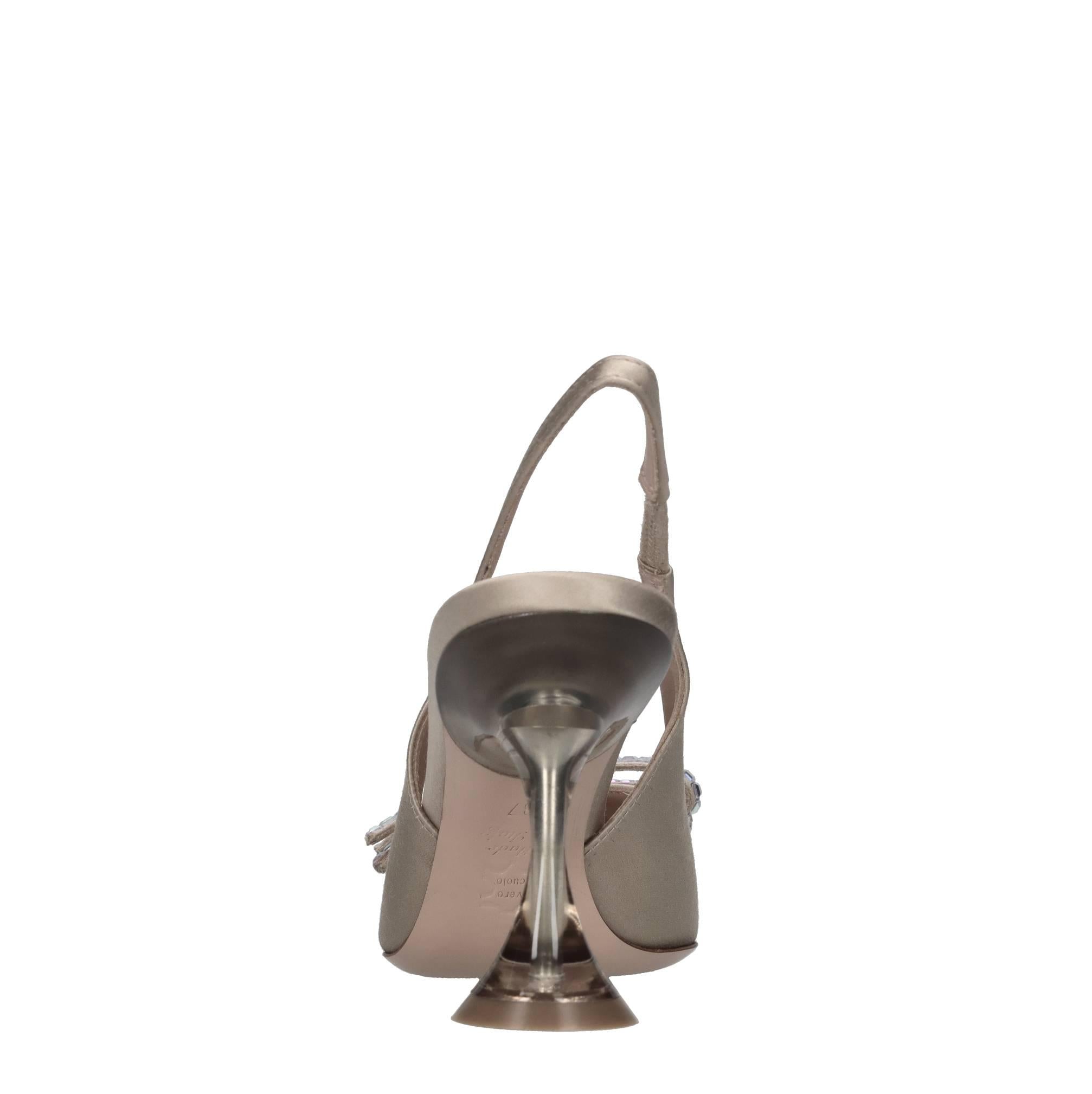 Décolléte slingback in raso 