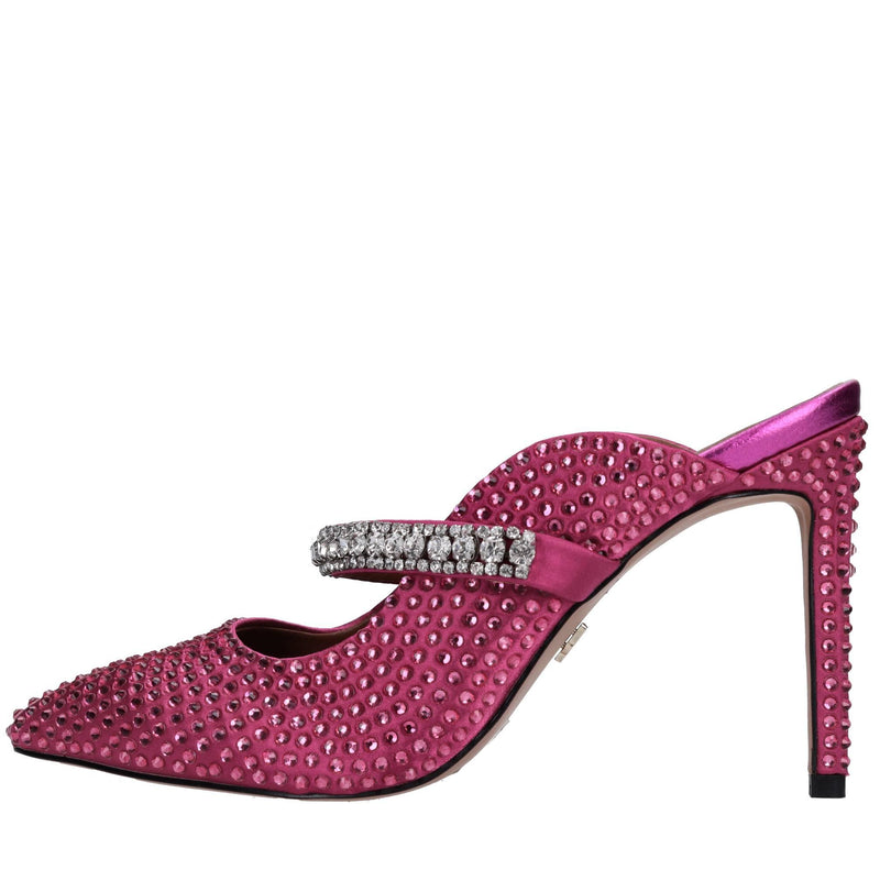 Sabot in raso e strass 