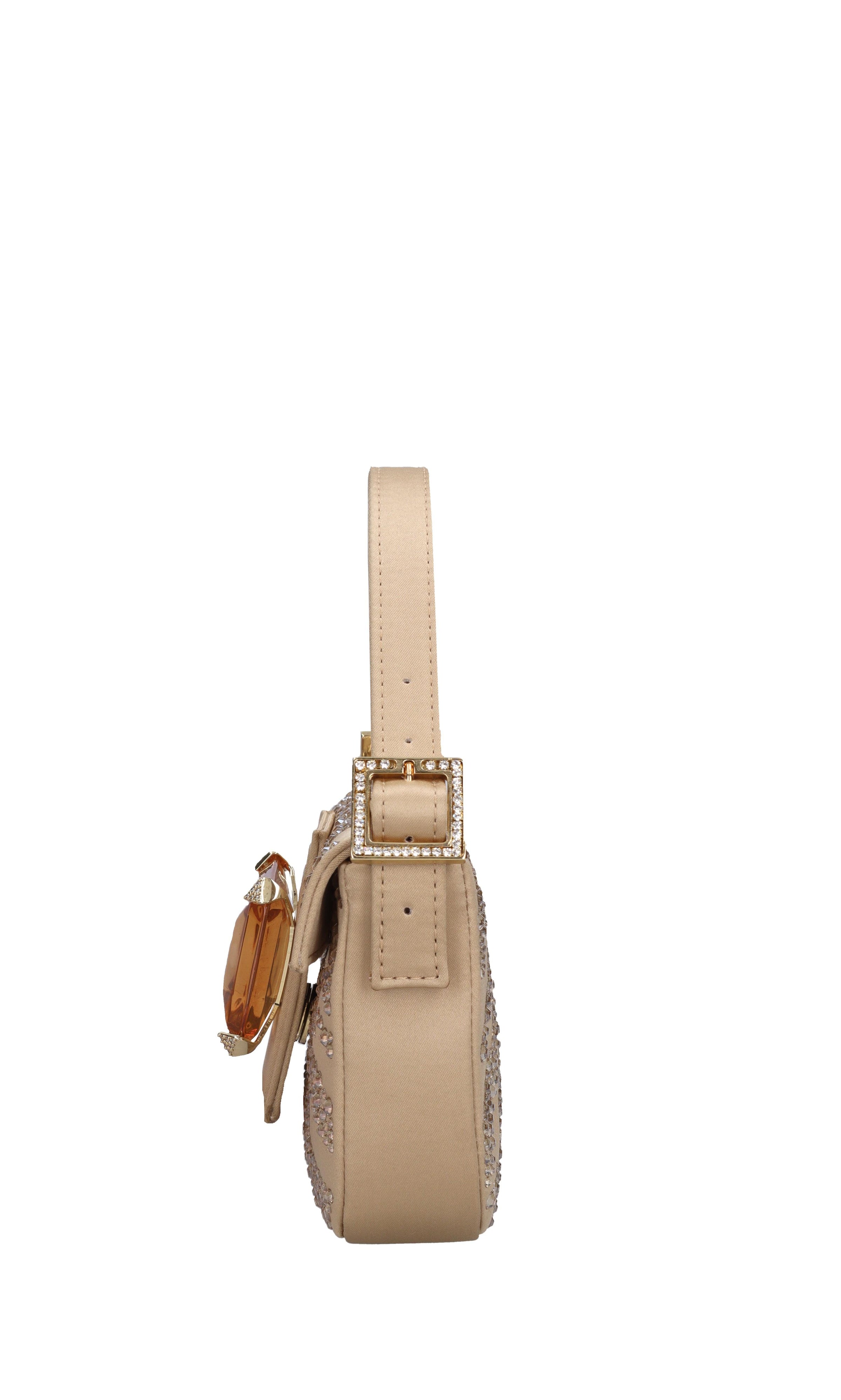 Borsa mini Habib in raso e strass 