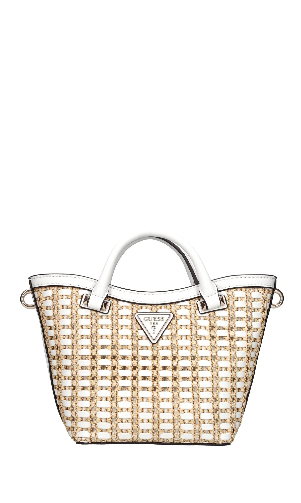 Borsa in ecopelle e rafia 