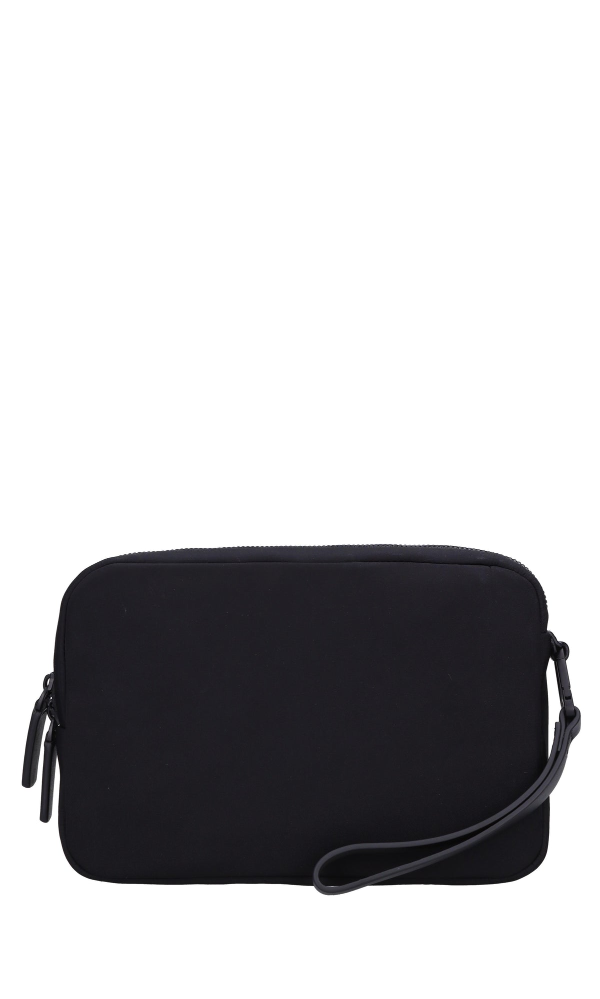 Borsa in tessuto con inserti in ecopelle 