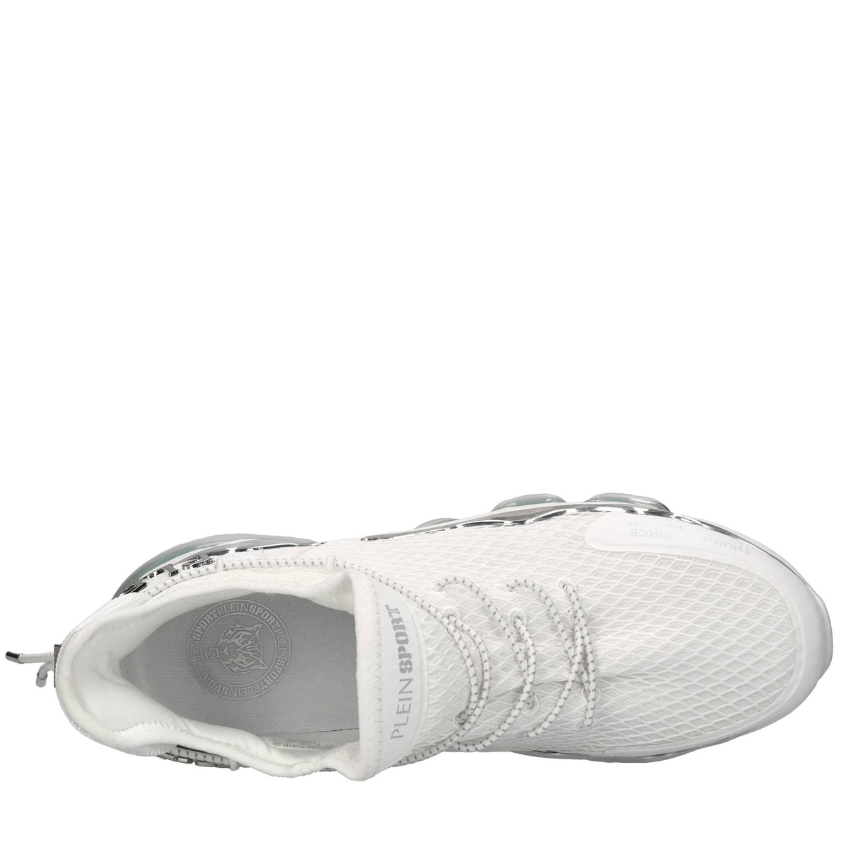 Sneakers in ecopelle e tessuto 