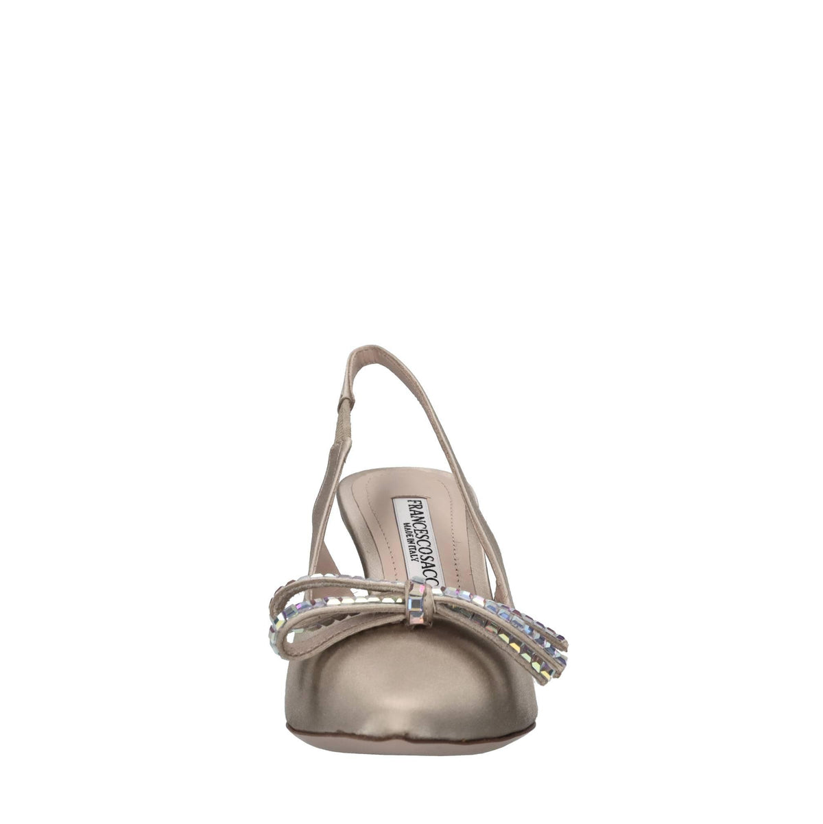 Décolléte slingback in raso 
