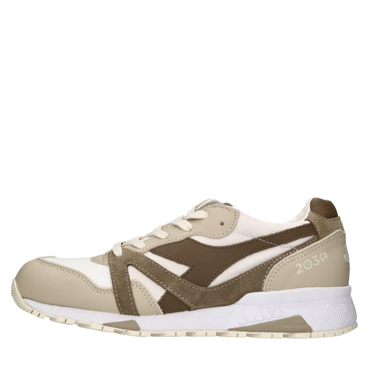 Sneakers in pelle,camoscio e tessuto 