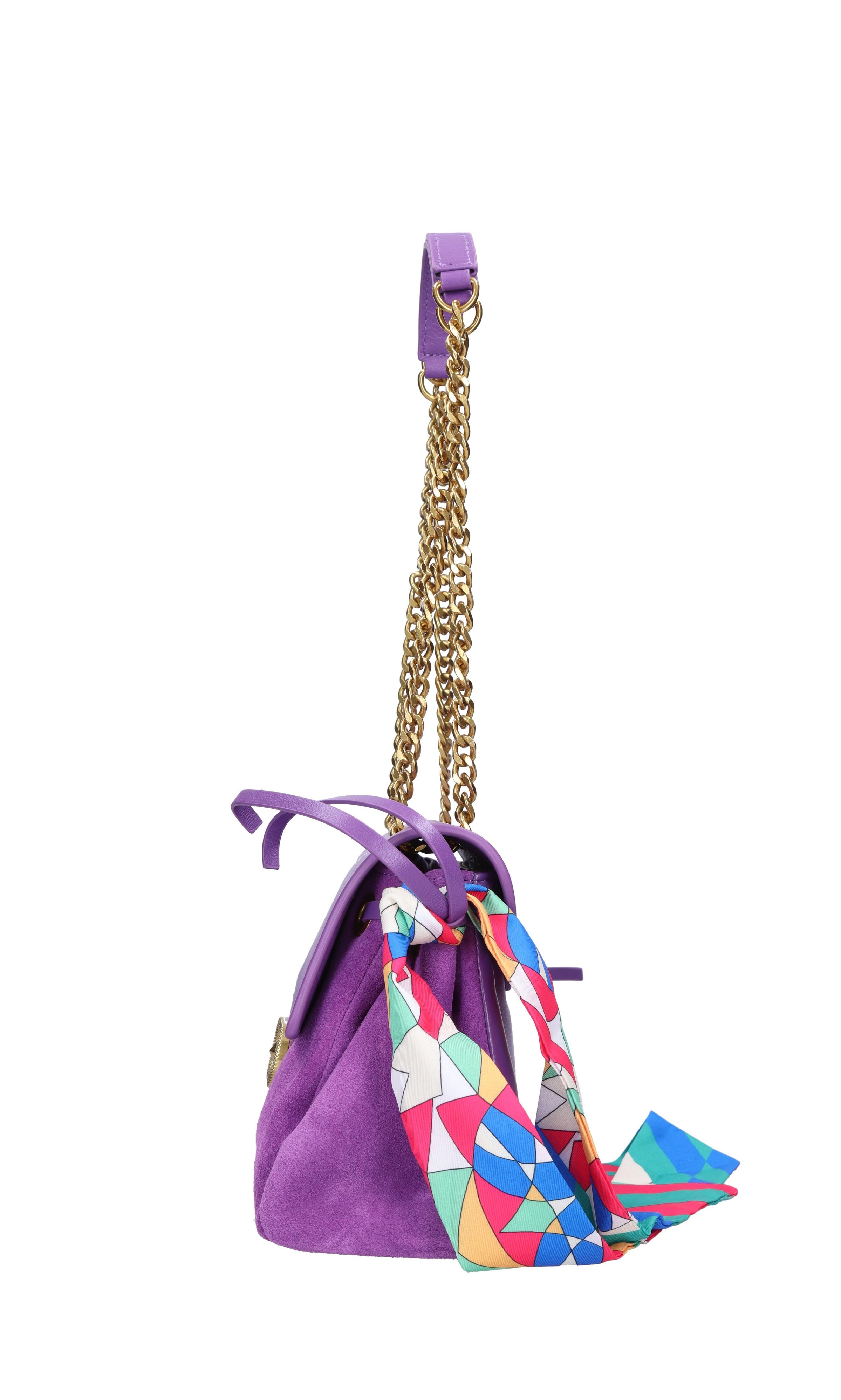 Borsa in pelle e camoscio 