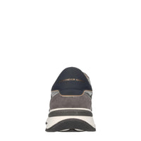 Sneakers in pelle e tessuto 