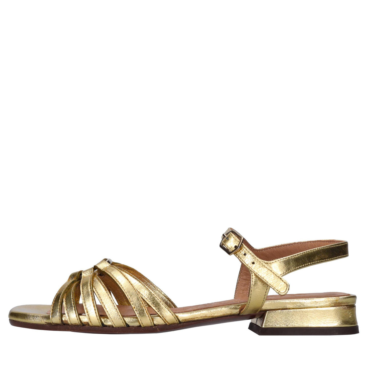 Sandali flat in pelle 