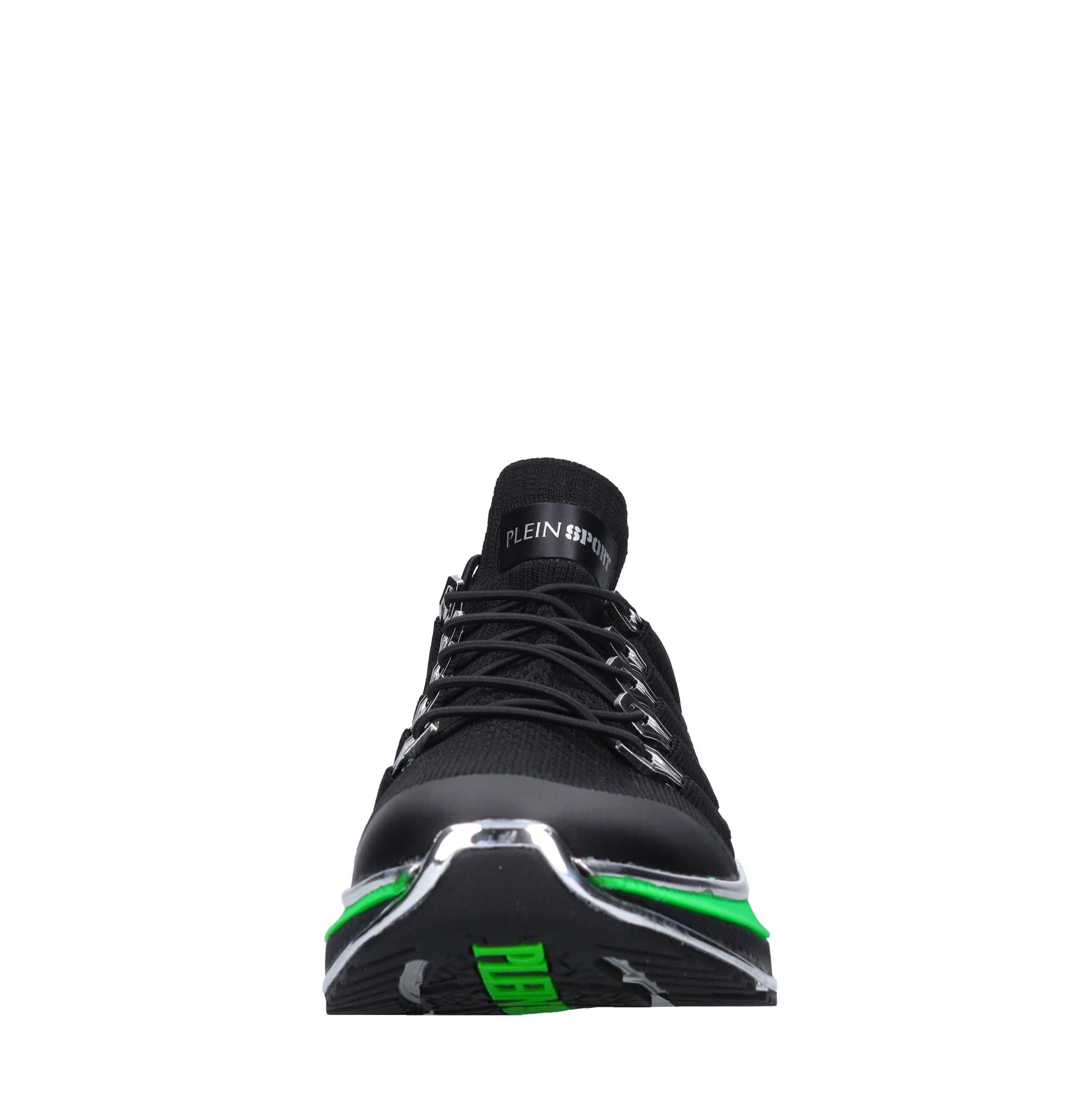 Sneakers in ecopelle e tessuto 