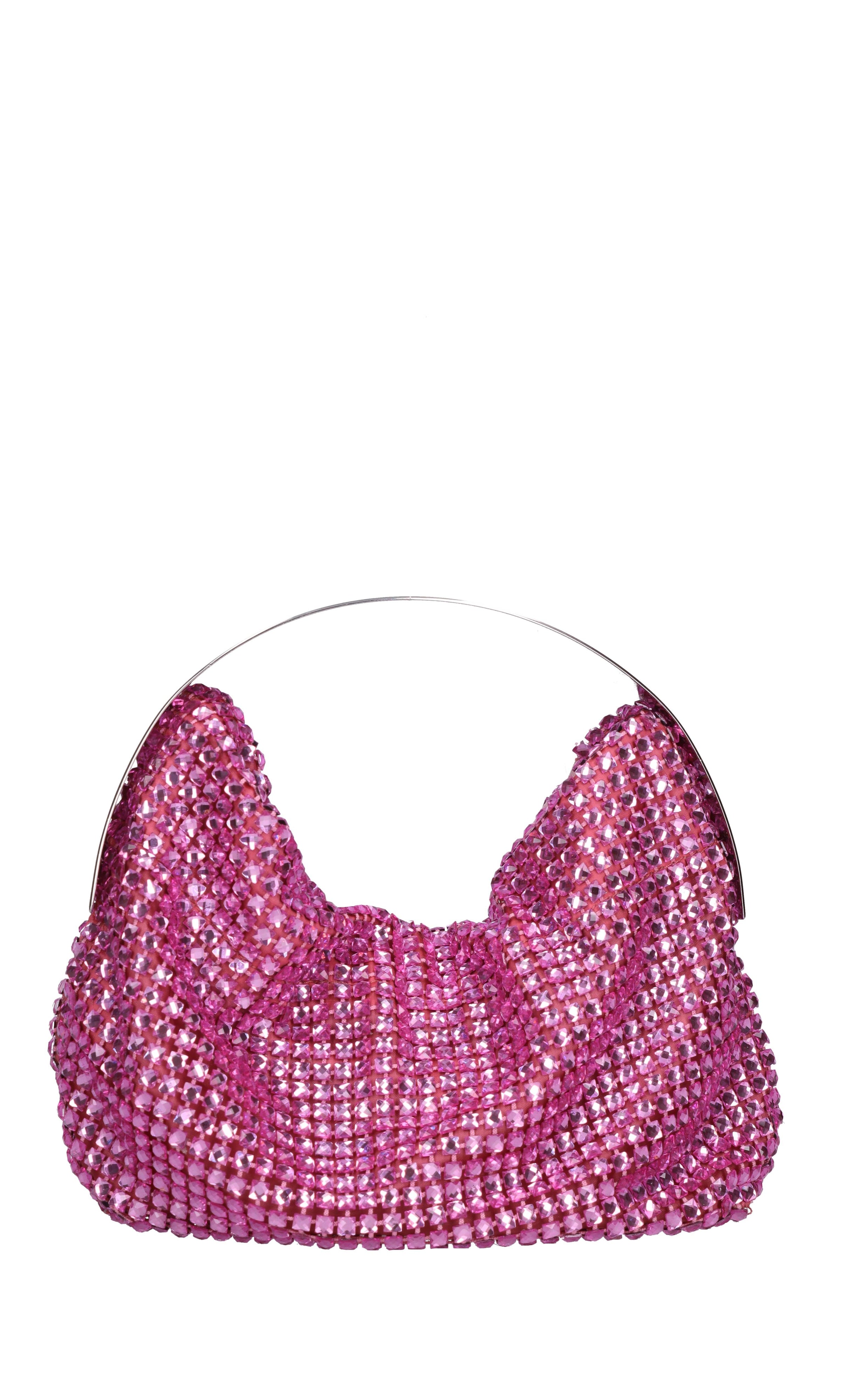 Borsa modello CLO in tessuto e strass 