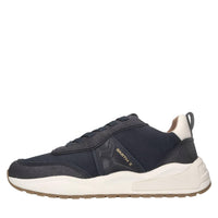 Sneakers in ecopelle e tessuto 